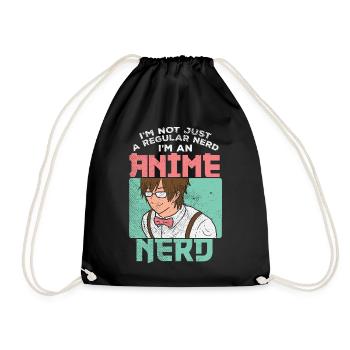 Graphique de citation drôle de nerd d’anime pas de nerd ordinaire - Sac de sport léger - noir - Devant