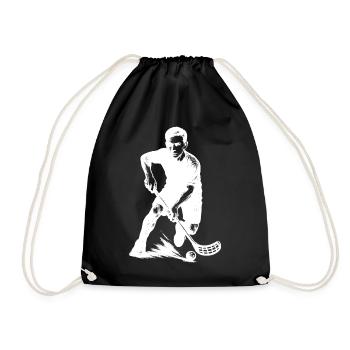 Floorball Love Look clair pour floorball - Sac de sport léger - noir - Devant
