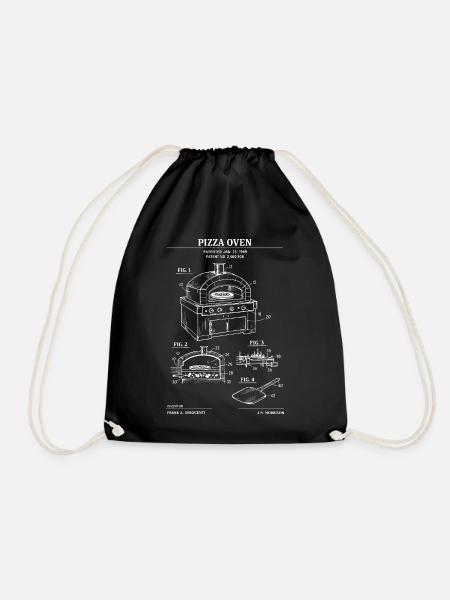 Plan de brevet pour four à pizza - Sac de sport léger - noir