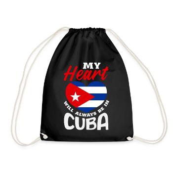 Cuba Pride & Home - Design du drapeau de Cuba - Sac de sport léger - noir - Devant