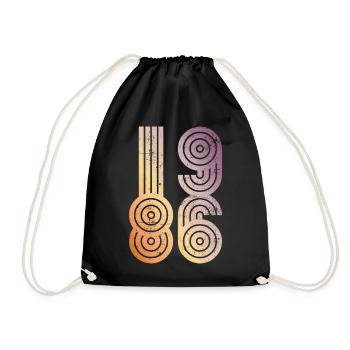 1986 vintage - Drawstring Bag - black - Front