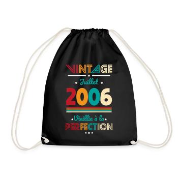 20 Years Anniversary - Vintage - July 2006 - Drawstring Bag - black - Front