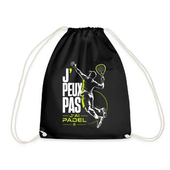 J’Peux Pas J’ai Padel Neon - Sac de sport léger - noir - Devant