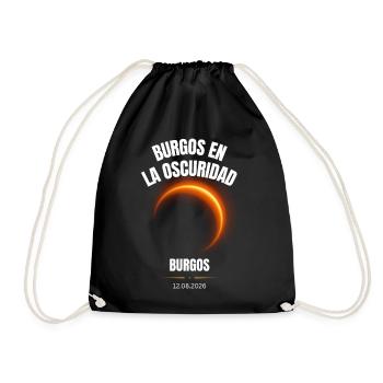 Burgos en la Oscuridad Totale Sonnenfinsternis 202 - Turnbeutel - Schwarz - Vorne