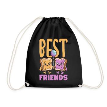 Look Partner Beurre de Cacahuète & Confiture Design - Sac de sport léger - noir - Devant