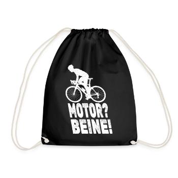 Legs instead of motor - Drawstring Bag - black - Front