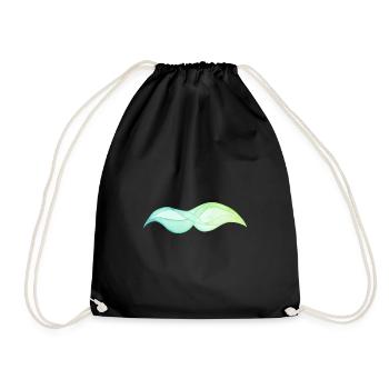 abstract wave - Sac de sport léger - noir - Devant