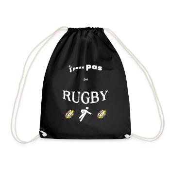 OBV - J’peux pas j’ai RUGBY #4 Edition limitée - Sac de sport léger - noir - Devant