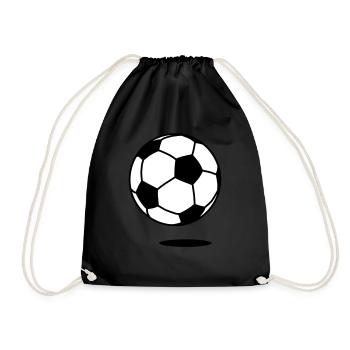 football with shadow / ball with shadow 2c - Sac de sport léger - noir - Devant