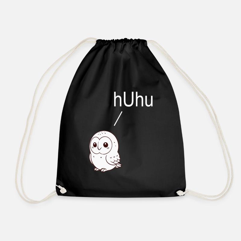 Uhu - Huhu - Turnbeutel - Schwarz