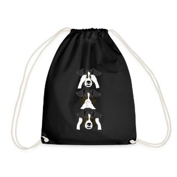 Sniff no evil, Bark no evil - Drawstring Bag - black - Front