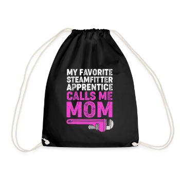 Industrial Locksmith Pipe - Drawstring Bag - black - Front