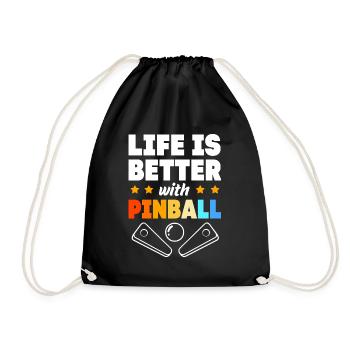 Flipper Pinball - Drawstring Bag - black - Front