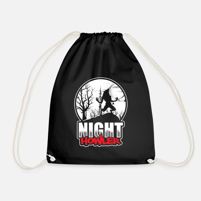 Wolf Halloween Märchen - Turnbeutel - Schwarz