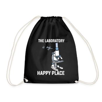 | de biologie Cadeau d’enseignant biologiste de laboratoire de microscope - Sac de sport léger - noir - Devant