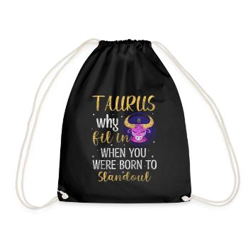 Astrologie du zodiaque Étoiles d’avril - Sac de sport léger - noir - Devant