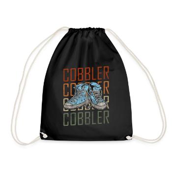 Shoemaker Boots - Drawstring Bag - black - Front