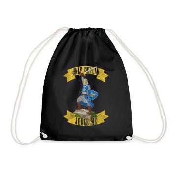 Chevalier Dragon Armure Guerrier - Sac de sport léger - noir - Devant