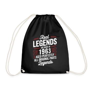 63rd Anniversary September 1963 - Drawstring Bag - black - Front