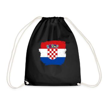 Hrvatska Pride Balkan Drapeau croate Croatie - Sac de sport léger - noir - Devant
