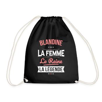 Blandine - La Femme - La Reine - La Légende - Sac de sport léger - noir - Devant