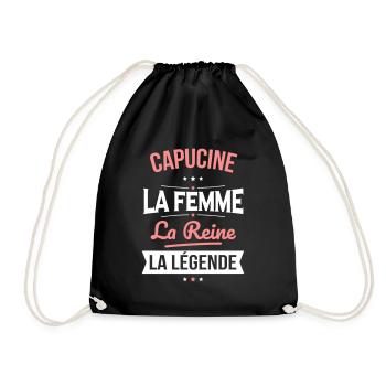 Capucine - La Femme - La Reine - La Légende - Sac de sport léger - noir - Devant