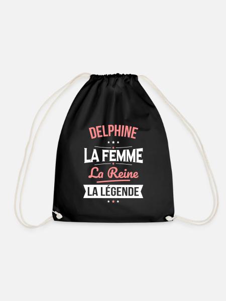 Delphine - La Femme - La Reine - La Légende - Sac de sport léger - noir