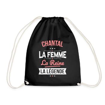 Chantal - La Femme - La Reine - La Légende - Sac de sport léger - noir - Devant