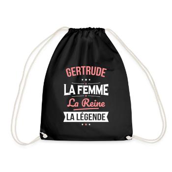 Gertrude - La Femme - La Reine - La Légende - Sac de sport léger - noir - Devant