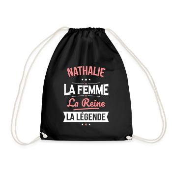 Nathalie - La Femme - La Reine - La Légende - Sac de sport léger - noir - Devant