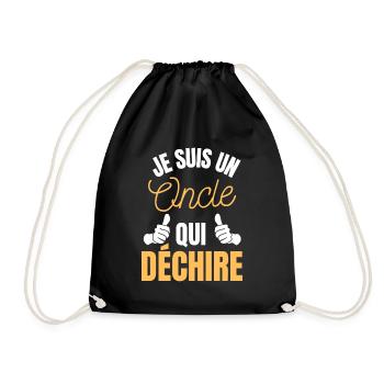 je suis un oncle qui déchire - Sac de sport léger - noir - Devant
