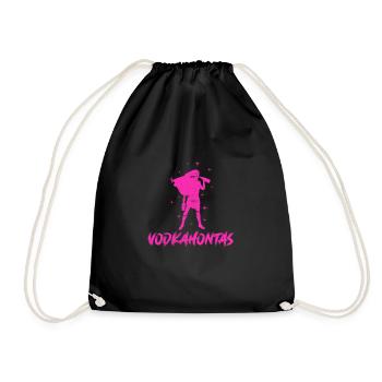 Cadeau Shillouette fille Vodkahontas - Sac de sport léger - noir - Devant