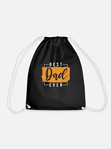 Best Father's Day Gift for Father's Day - Drawstring Bag - black