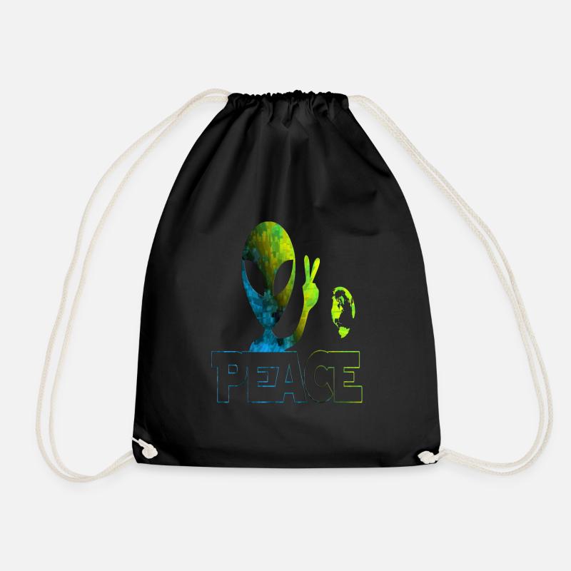Aliens - Turnbeutel - Schwarz