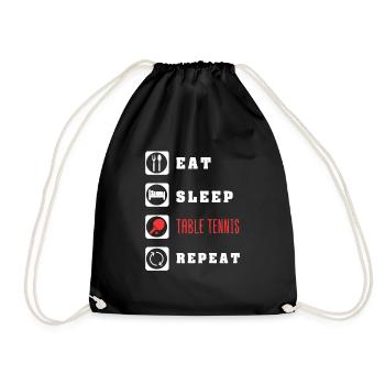 Tennis de table - Sac de sport léger - noir - Devant