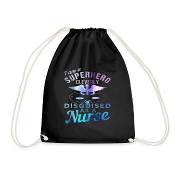 Nurse - Drawstring Bag - black - Front