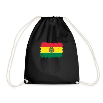 Bolivien - Turnbeutel - Schwarz - Vorne