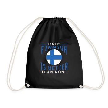 Finland - Drawstring Bag - black - Front