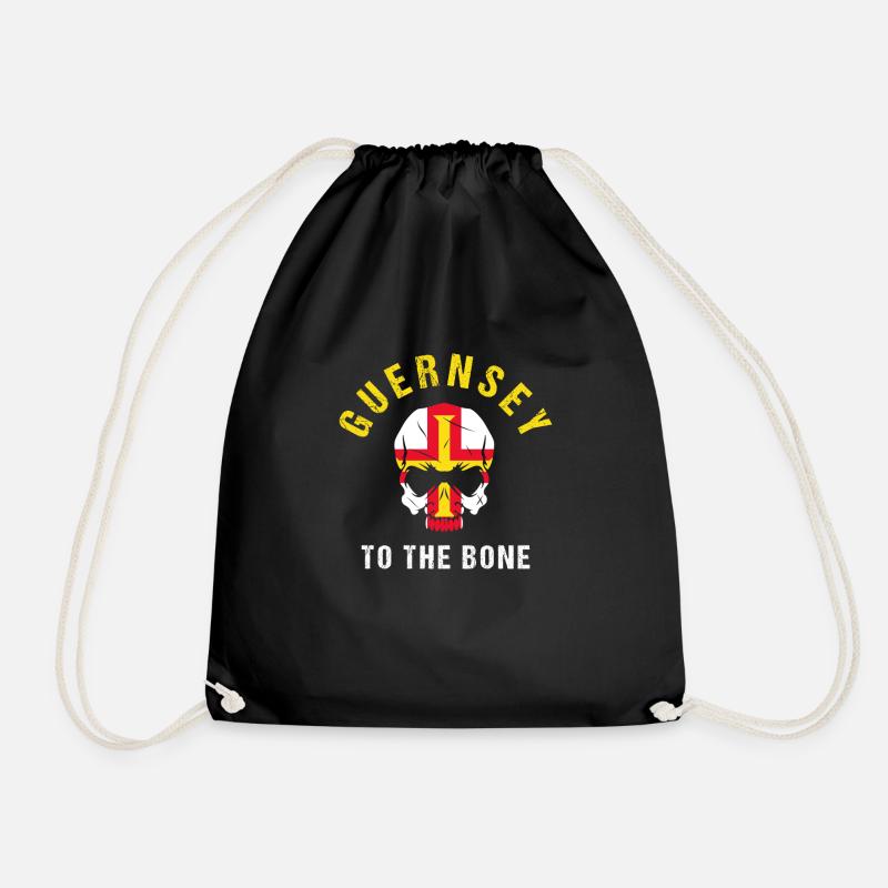 guernsey - Drawstring Bag - black