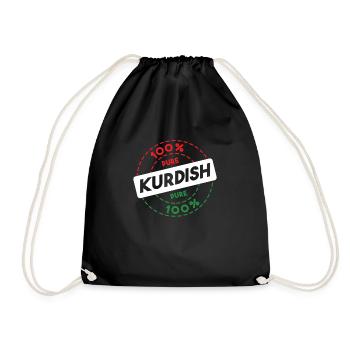 Kurdistan - Turnbeutel - Schwarz - Vorne