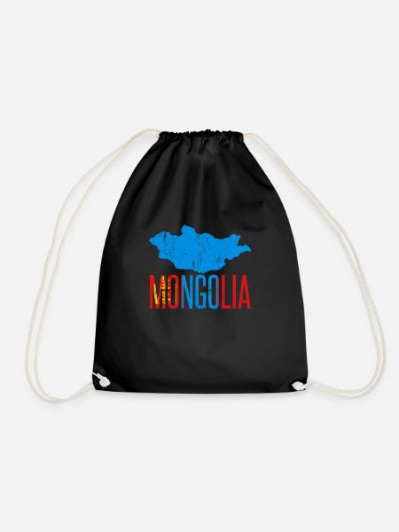 Mongolei - Turnbeutel - Schwarz