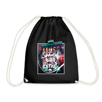 Straight Outta Berlin - Drawstring Bag - black - Front