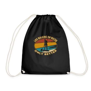 Comme marcher sur l’eau seulement mieux - SUP Femmes - Sac de sport léger - noir - Devant