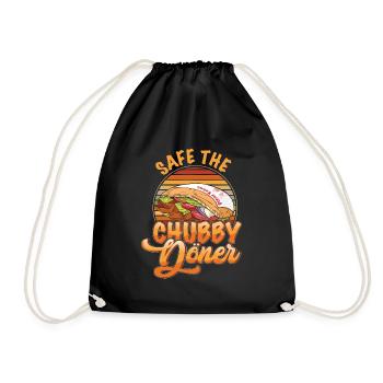 Sauvez le Kebab Chubby Doner - Sac de sport léger - noir - Devant