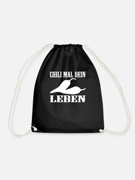 Chili mal dein Leben - Turnbeutel - Schwarz