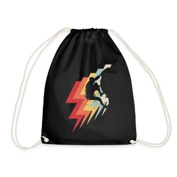 Climb - Drawstring Bag - black - Front