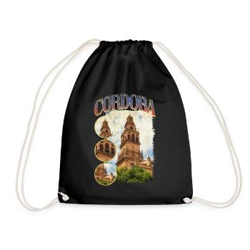 Cordoue Espagne Ville Skyline Accueil Amour Vacances - Sac de sport léger - noir - Devant