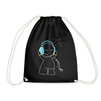 magic is here - Drawstring Bag - black - Front