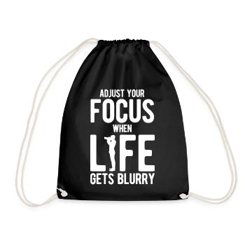 Fotografie Fotograf - Turnbeutel - Schwarz - Vorne