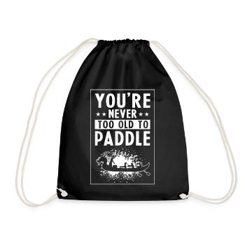 Dragon Boat Crew and Dragon Boat Riding - Drawstring Bag - black - Front